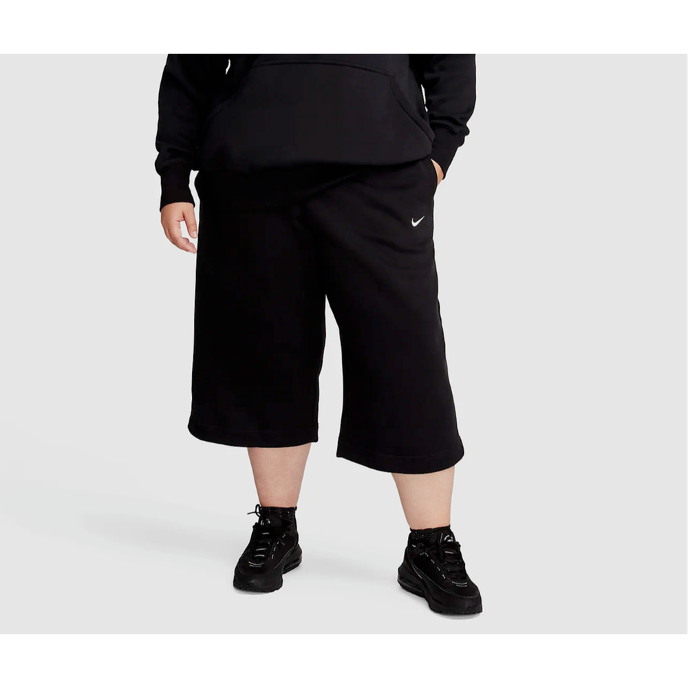 Nike Women’s Phoenix High Waist Crop Leg Sweatpants Black 3X NWT